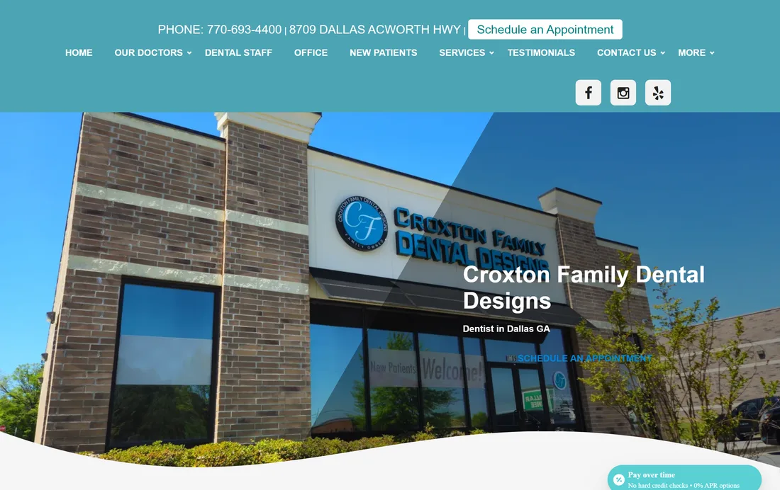 Current Croxton homepage